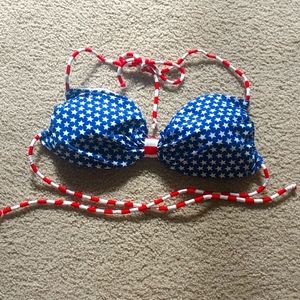 American Flag Swim Top
